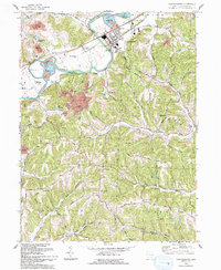 Gnadenhutten 1993 topographic map thumbnail