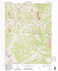 Gore 1992 topographic map thumbnail