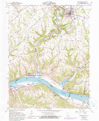 Higginsport 1961 topographic map thumbnail