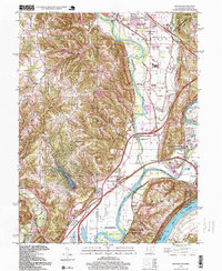 Hooven 1996 topographic map thumbnail