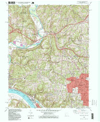 Addyston 1996 topographic map thumbnail