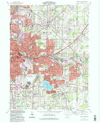 Akron East 1994 topographic map thumbnail
