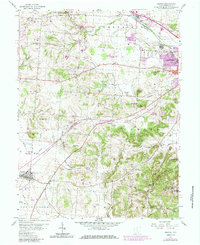 Amanda 1958 topographic map thumbnail