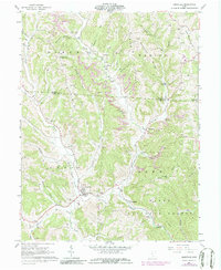 Amesville 1960 topographic map thumbnail