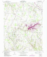 Ash Ridge 1961 topographic map thumbnail