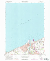 Ashtabula North 1960 topographic map thumbnail