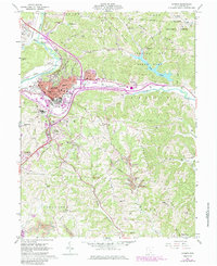 Athens 1961 topographic map thumbnail