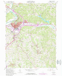 Athens 1961 topographic map thumbnail