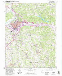 Athens 1961 topographic map thumbnail