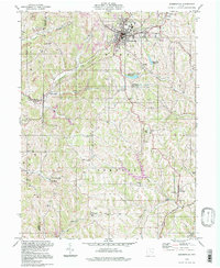 Barnesville 1994 topographic map thumbnail