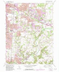 Bellbrook 1965 topographic map thumbnail