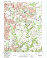 Bellbrook 1965 topographic map thumbnail