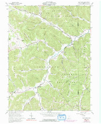Blue Creek 1961 topographic map thumbnail