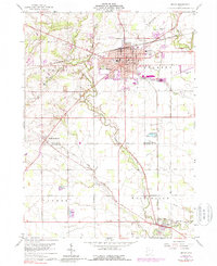 Bryan 1960 topographic map thumbnail