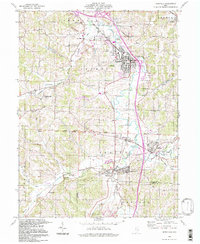 Byesville 1994 topographic map thumbnail