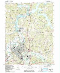 Cambridge 1993 topographic map thumbnail