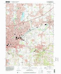 Canton East 1994 topographic map thumbnail