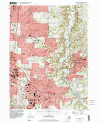Chagrin Falls 1994 topographic map thumbnail