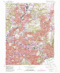 Cincinnati East 1961 topographic map thumbnail