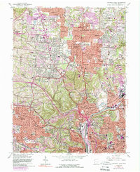Cincinnati West 1961 topographic map thumbnail