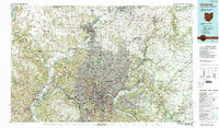 Cincinnati 1986 topographic map thumbnail