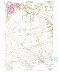 Clarksburg 1961 topographic map thumbnail