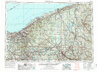 Cleveland 1956 topographic map thumbnail