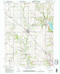 College Corner 1992 topographic map thumbnail