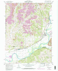 Conesville 1962 topographic map thumbnail