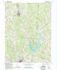 Corning 1961 topographic map thumbnail