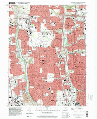 Northwest Columbus 1995 topographic map thumbnail