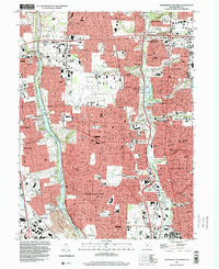 Northwest Columbus 1995 topographic map thumbnail