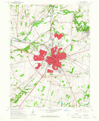 Xenia 1965 topographic map thumbnail