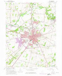 Xenia 1965 topographic map thumbnail