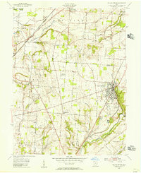 Yellow Springs 1955 topographic map thumbnail