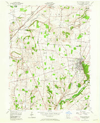 Yellow Springs 1955 topographic map thumbnail