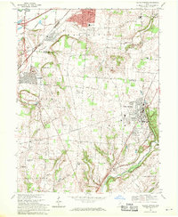 Yellow Springs 1968 topographic map thumbnail
