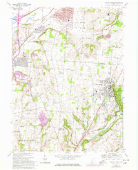 Yellow Springs 1968 topographic map thumbnail