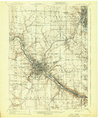 Youngstown 1908 topographic map preview