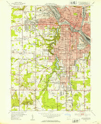 Youngstown 1951 topographic map preview