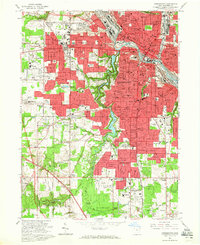 Youngstown 1963 topographic map preview