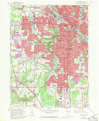 Youngstown 1963 topographic map preview
