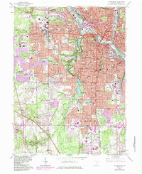 Youngstown 1963 topographic map preview
