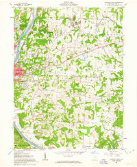 Zanesville East 1961 topographic map thumbnail