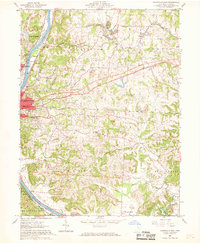 Zanesville East 1961 topographic map thumbnail