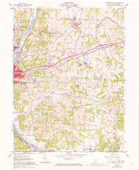 Zanesville East 1961 topographic map thumbnail