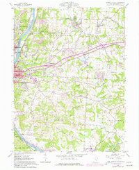 Zanesville East 1961 topographic map thumbnail