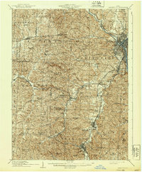 Zanesville 1910 topographic map thumbnail