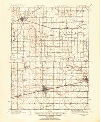 Wauseon 1911 topographic map thumbnail
