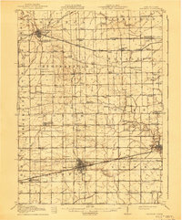 Wauseon 1913 topographic map thumbnail